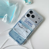 iPhone ケース クリア半透明 エナジーサプライ 医療系 Y2K アート 個性派