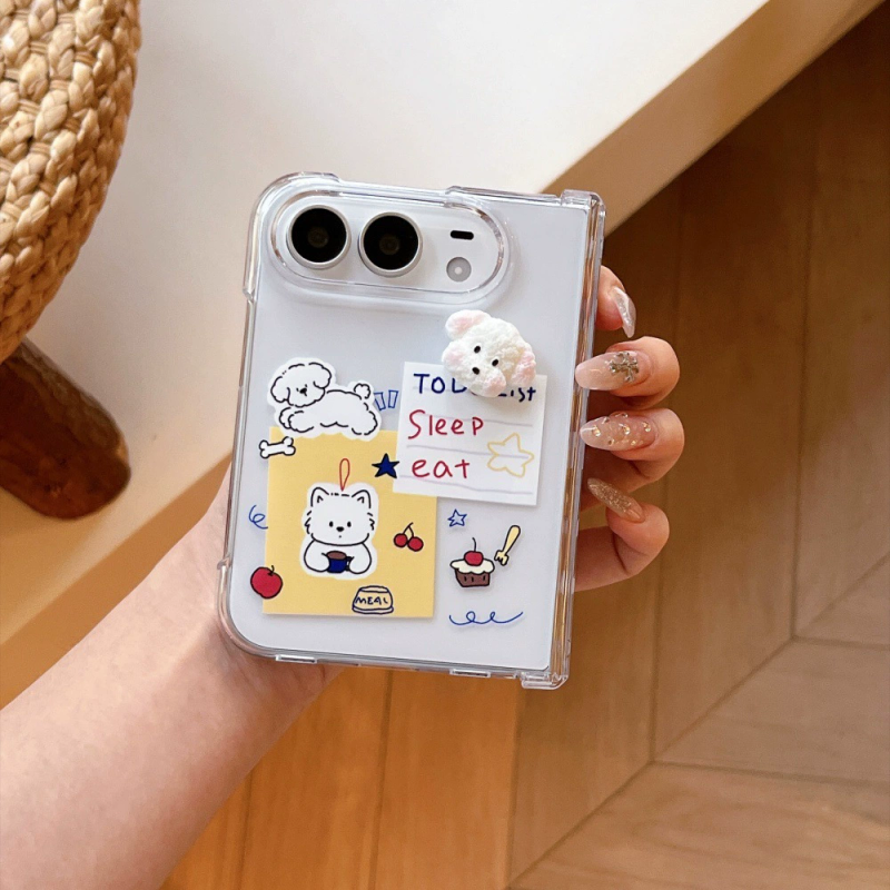 ドッグコラージュ 折りたたみスマホケース 商品参考画像 1
