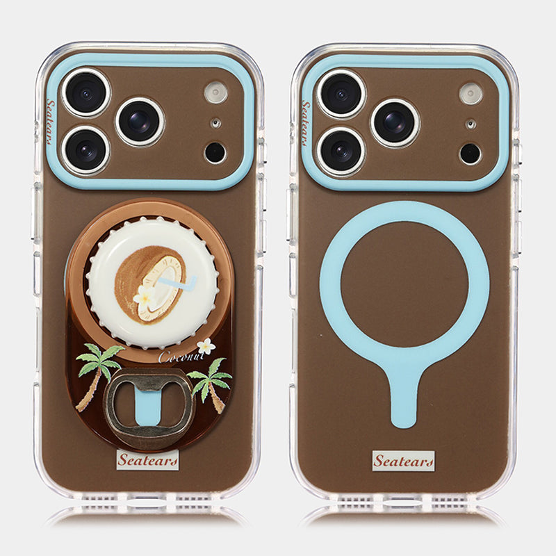 二層IMD iPhoneケース 単品とスタンドセットの比較