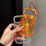 グリッター メタルスタンド iPhoneケースの商品画像 3