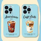 アイスコーヒーグラフィック カラフル iPhoneケースの商品画像 3