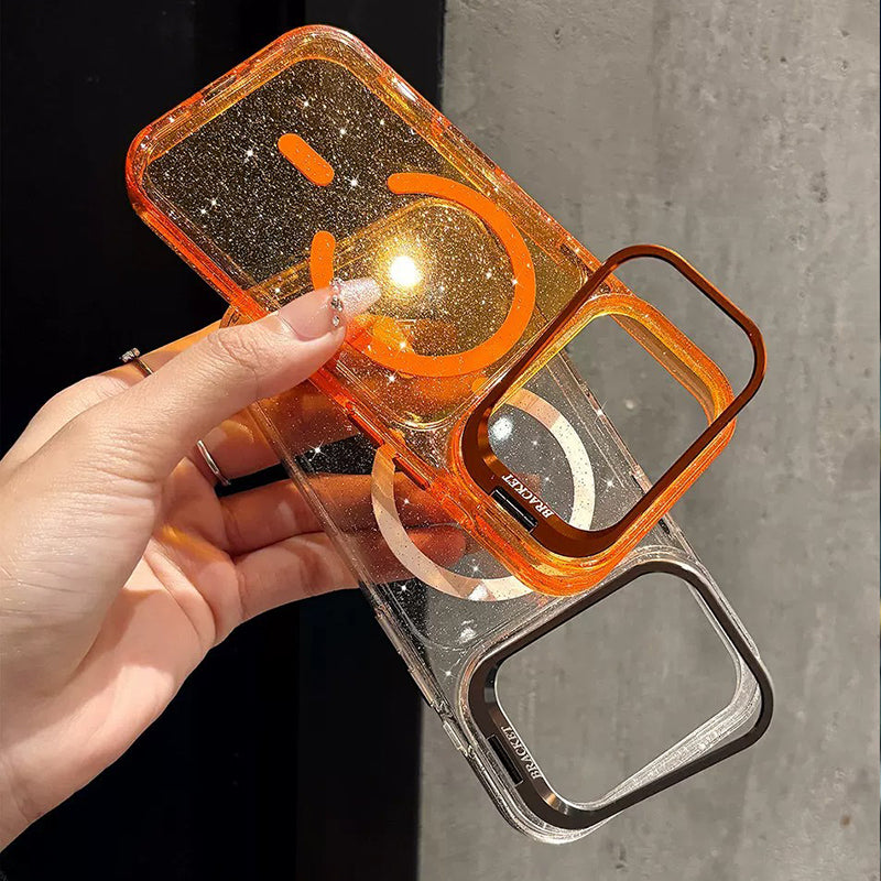 グリッター メタルスタンド iPhoneケースの商品画像 5