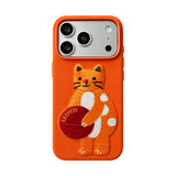 オレンジ キャット(単品) iPhoneケース 白背景