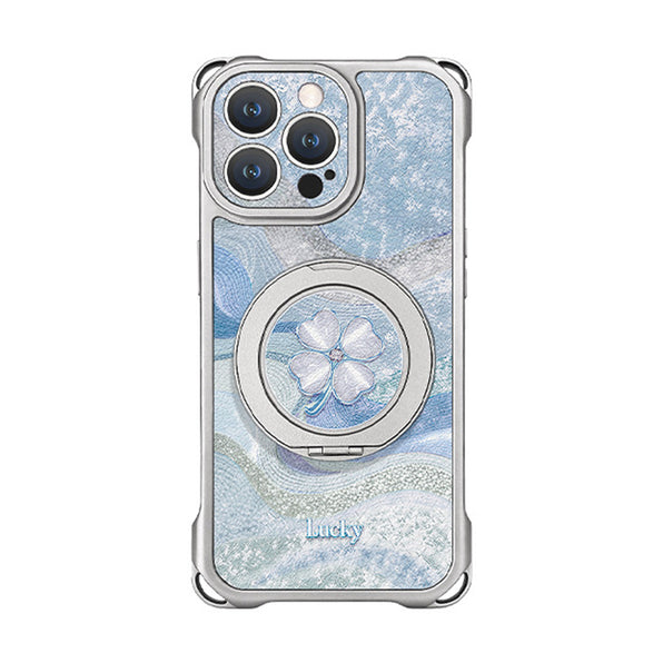 Four-leaf clover charm iPhone case