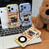 立体ドッグ刺繍 レザー調 iPhoneケース 2デザインの商品画像 5