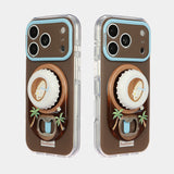 ボトルオープナースタンド付きiPhoneケース 2台の装着イメージ