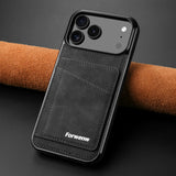 ブラック の カード収納 iPhoneケース