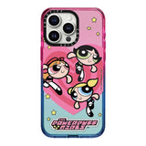 ハート柄 ソフトパステル iPhone ケース カートゥーン ガール キャラクター ピンク ハート 中央 アクリル ガーリー