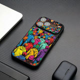 ヴィンテージ群像アート iPhoneケース SKU-12