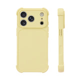 マットシリコン 四隅エアバッグ iPhoneケース イエロー