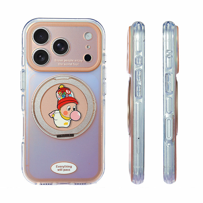 360度回転スタンド付き iPhoneケースの使用イメージ
