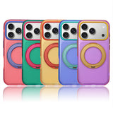 マカロンバイカラー 360°回転スタンド iPhoneケース 全色