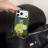 刺繍アニマル iPhoneケース 使用イメージ 2