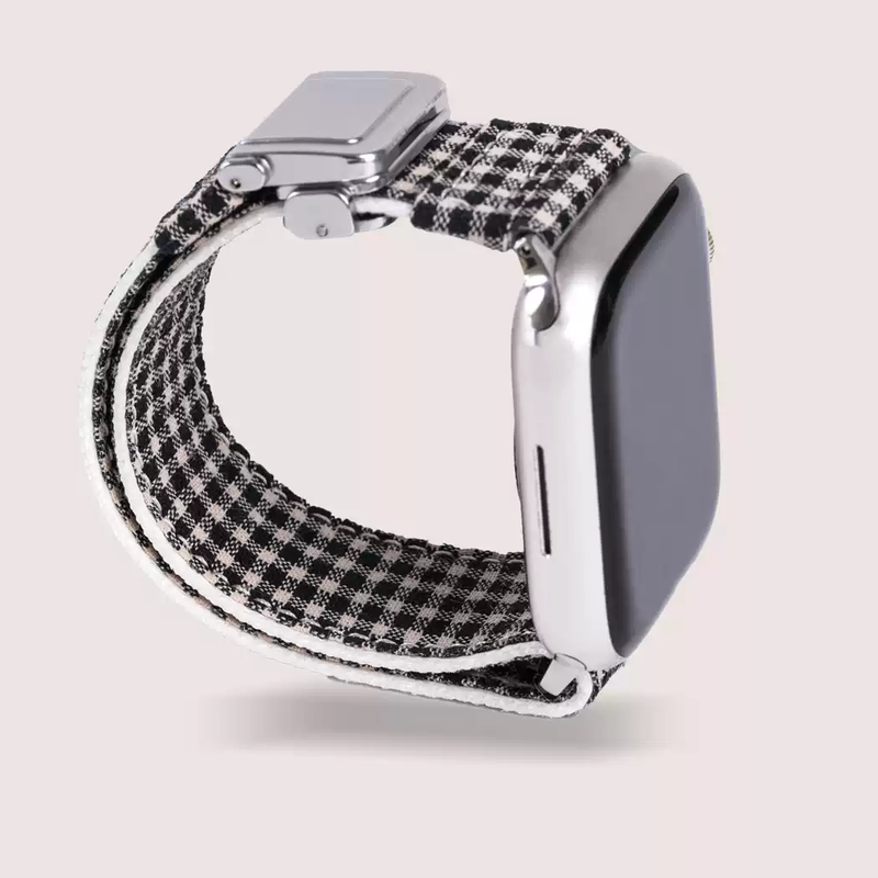 竹繊維混ギンガム Apple Watchバンド 商品参考画像 3