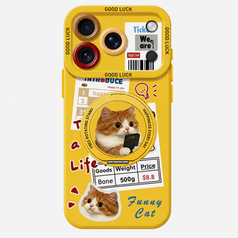 キャットコラージュ リングスタンド iPhoneケース 商品参考画像 2