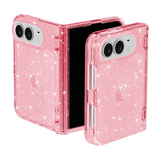 ピンク(グリッター・ケース単品)の360度回転リングスタンド対応iPhoneケース