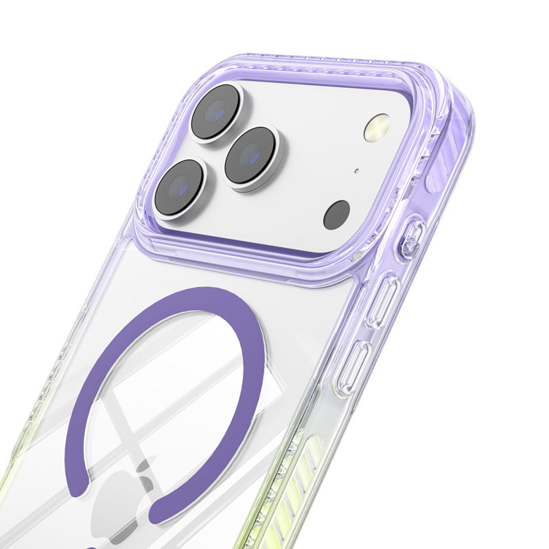 パープル×イエロー フレームとカメラ周りのアップ