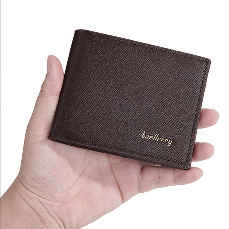 オープンポケット レザー調二つ折り財布 詳細画像 8