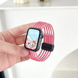 ピンク の ナイロンループ Apple Watch バンド