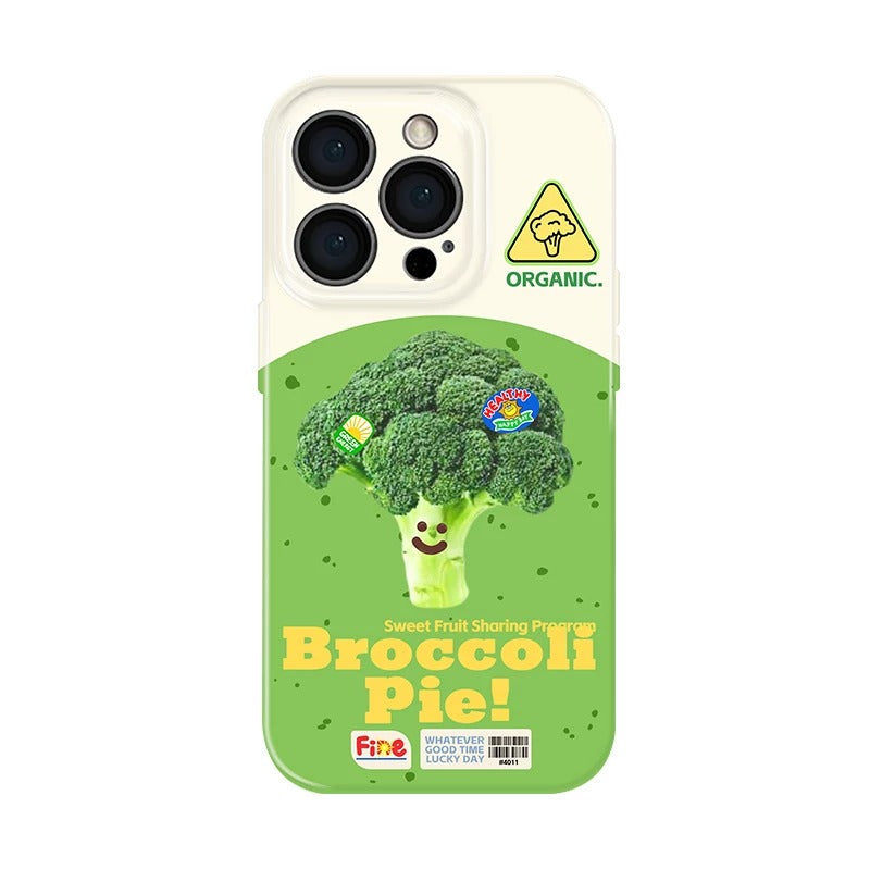 ブロッコリーのスマイルフルーツ グラフィック iPhoneケース