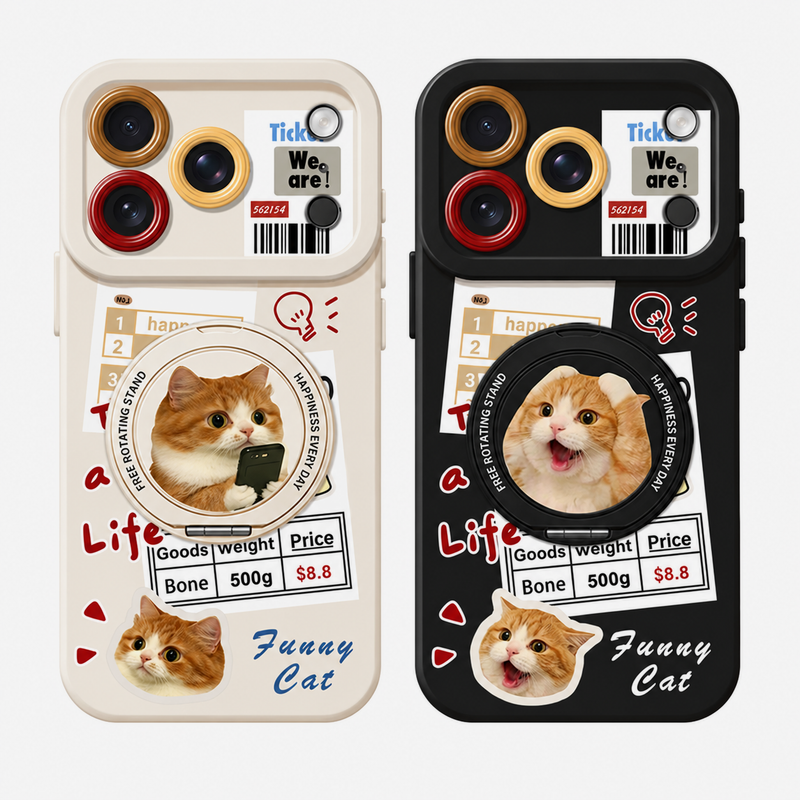 キャットコラージュ リングスタンド iPhoneケース 商品参考画像 7