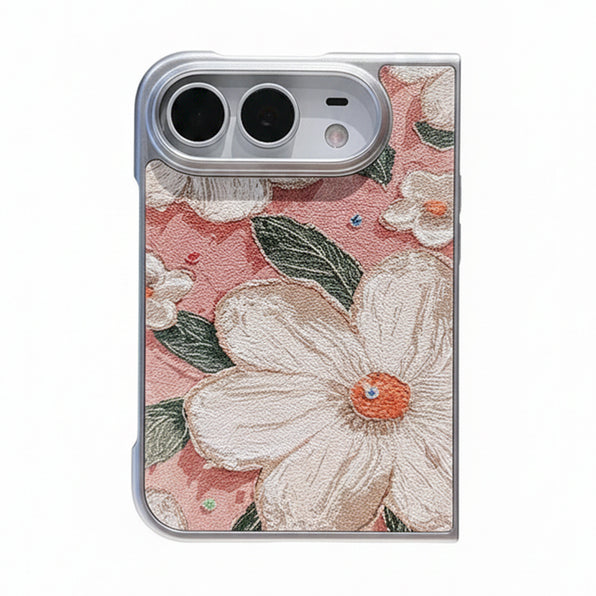 油絵風花柄iPhone Duoケースのデザイン・使用イメージ 8