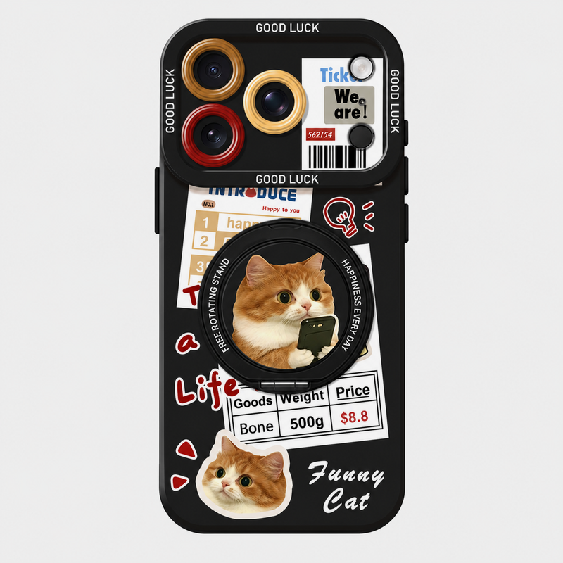 キャットコラージュ リングスタンド iPhoneケース 商品参考画像 10