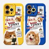 ニュースペーパーキャット柄 iPhoneケース 商品参考画像 6