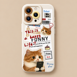 ニュースペーパーキャット柄 iPhoneケース 商品参考画像 7