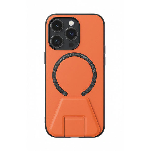 Simple PU leather-style foldable magnetic smartphone case with stand (available in 4 colors)