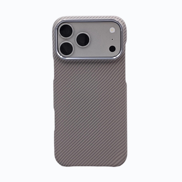 Carbon-Style iPhone Case MagSafe Half-Cover