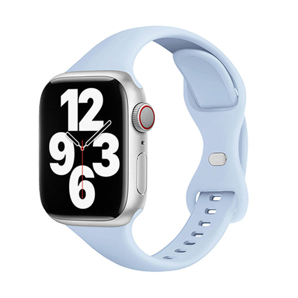 Simple Ribbon Design Clasp Silicone Apple Watch Band 14 Colors Available