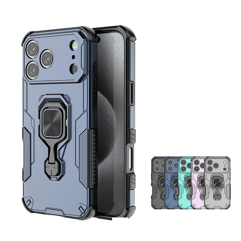 カード収納付きiPhoneケース|手首ストラップ×レザー