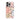 iPhone18対応 油絵風フラワー柄レンズ保護&ストラップ付きケース