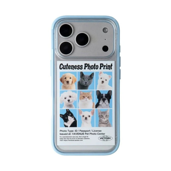 iPhone 18 Pro Max・18 Proを含む全15機種対応 iPhone ケース ペット証明写真風デザイン 犬・猫 9 種 × アメリカンレトロ TPU素材 UVプリント 純白背景 かわいい