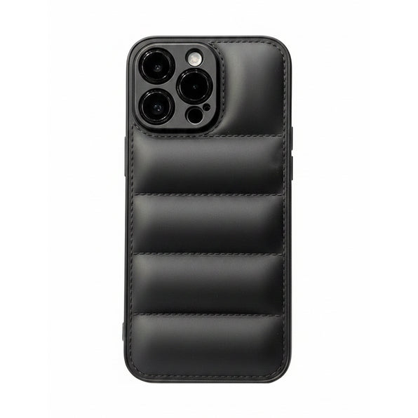 Down-style horizontal stitch quilted black simple Instagram-style