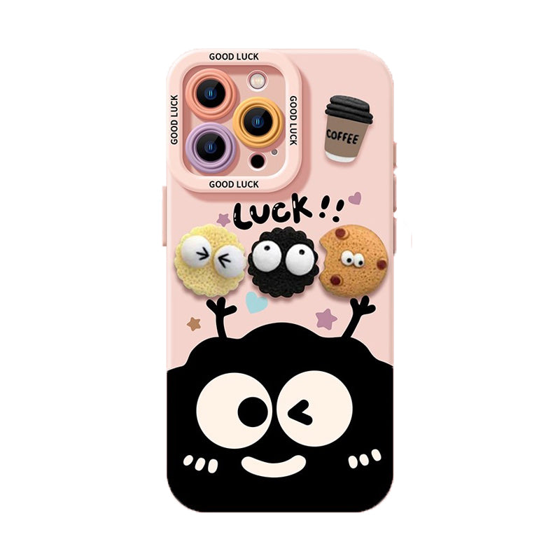 ビッグアイ キャラクター iPhoneケース 白背景商品画像 02