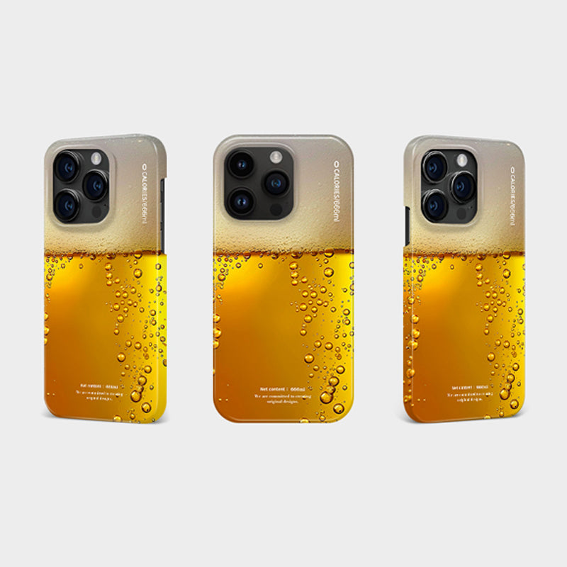 「iPhone17ケース 新入荷」夏のビール風デザインiPhoneケースフィルム加工PCスマホケース