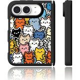 ドッグ&キャット柄の折りたたみスマホケース、商品ディテール12