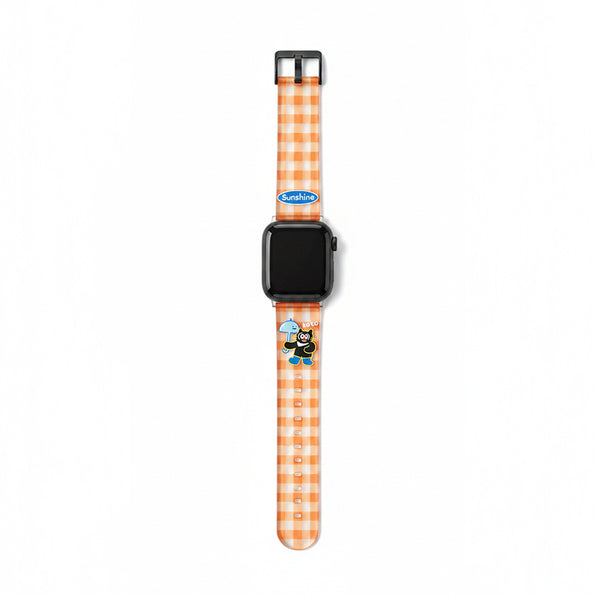 Clear Gingham Apple Watch Band