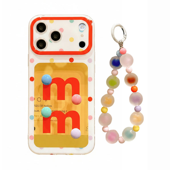 Colorful Dot 3D Ball Clear iPhone Case