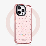 ピンク ミニハート総柄 iPhoneケース