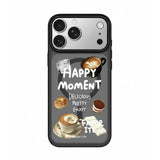 iPhone ケース 2色展開 クリア × クリアブラック スモーク × カフェ&ココナッツシェル柄 iPhone 17/16/15/14/13 全15機種対応 MagSafe対応モデルあり おしゃれ