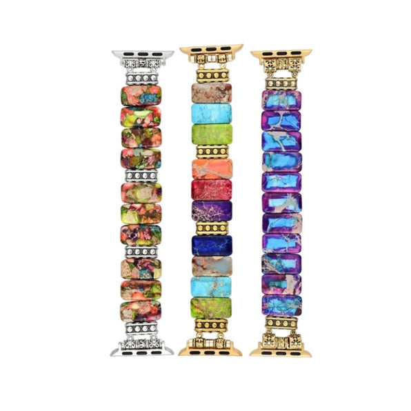 Bohemian Style Stone Bead Apple Watch Band