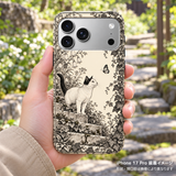つる草の石段と猫 iPhone 17 Pro 元の手持ちシーン 装着イメージ