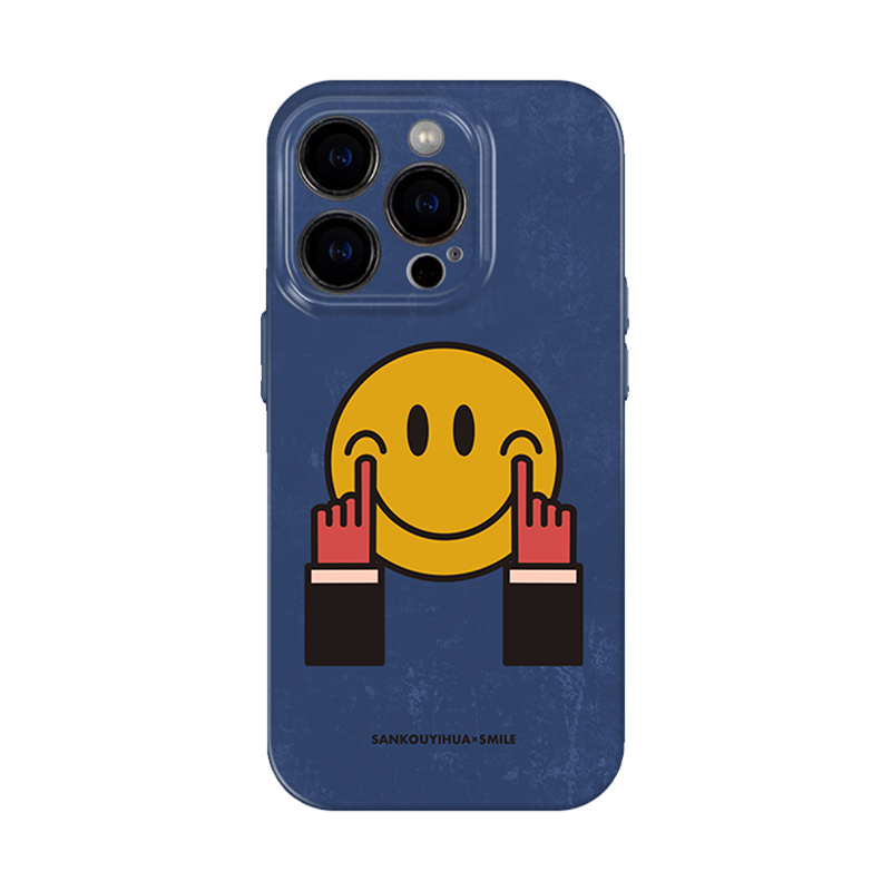 「iPhone17ケース 新入荷」可愛い癒し系スマイリーフェイススマホケース