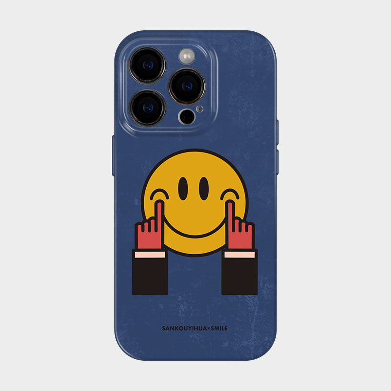 「iPhone17ケース 新入荷」可愛い癒し系スマイリーフェイススマホケース