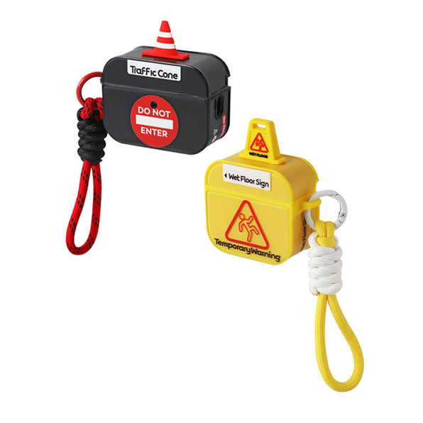 3D Barricade Warning Sign AirPods Case