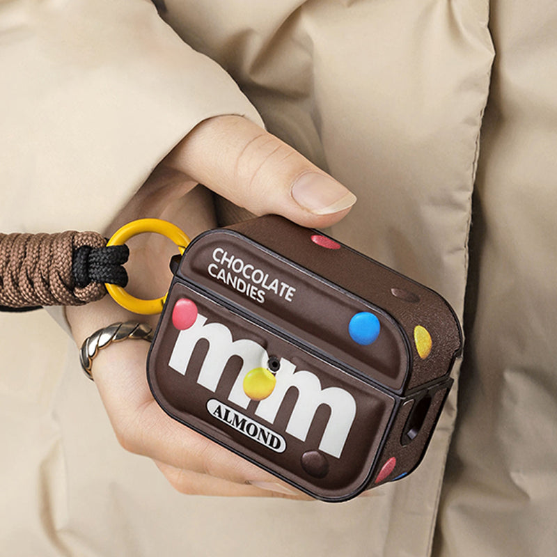 可愛いチョコレート風デザインマグネット式AirPodsケース