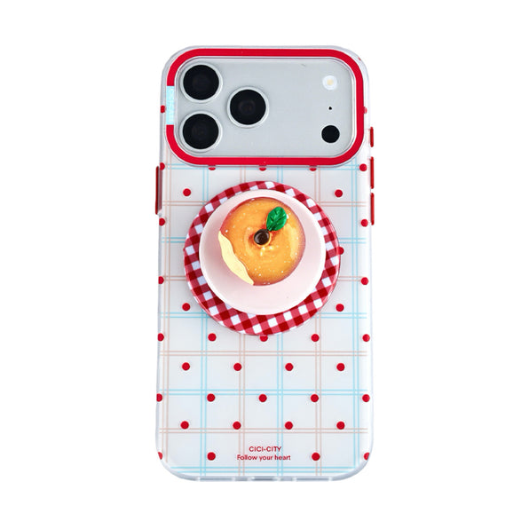 iPhone Case Gingham Check Stand Magnet
